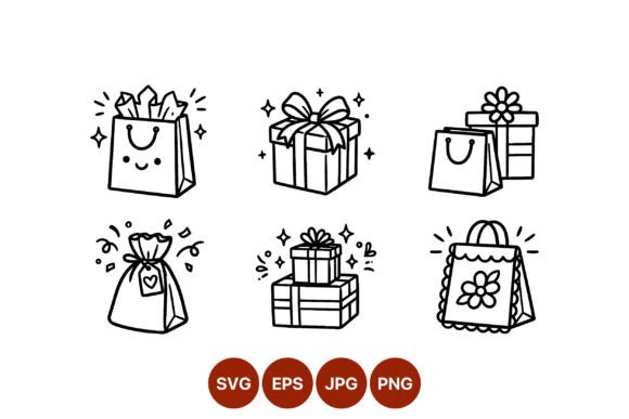 Cute Gift Boxes Vector Art for Graphics and Illustrations