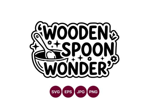 Wooden Spoon Wonder Black White Graphics